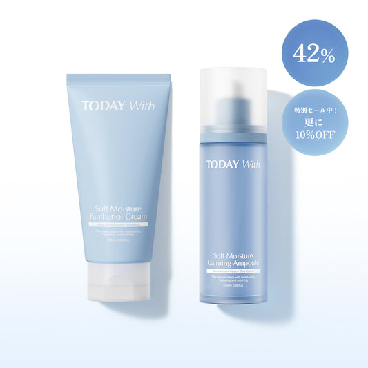 【全品１０％メガセール開催中】【セット】鎮静-保湿バリア強化（鎮静美容液+パンテノールクリーム）