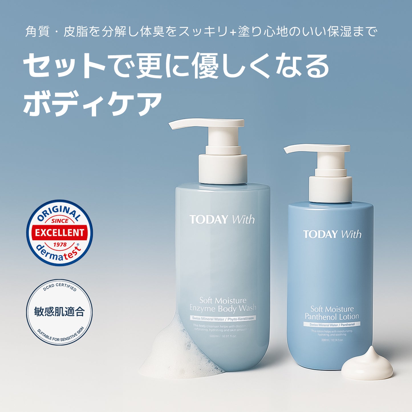 【ストア限定１+１】【セット】ボディケア（酵素ボディウォッシュ + パンテノールローション）